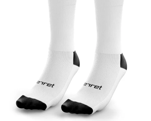 Reflective White Compression Running Socks