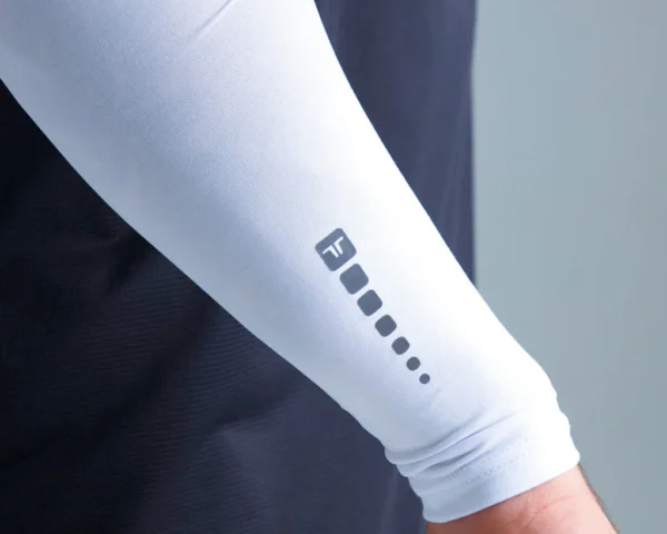 Cursa White Cycling Arm Sleeves